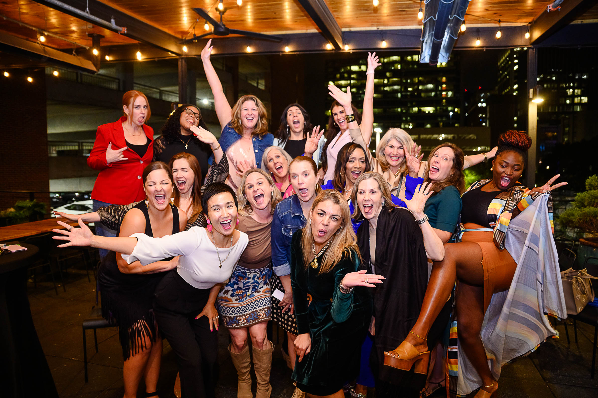 BetterStory Studio Raleigh guests celebrating together after the live room