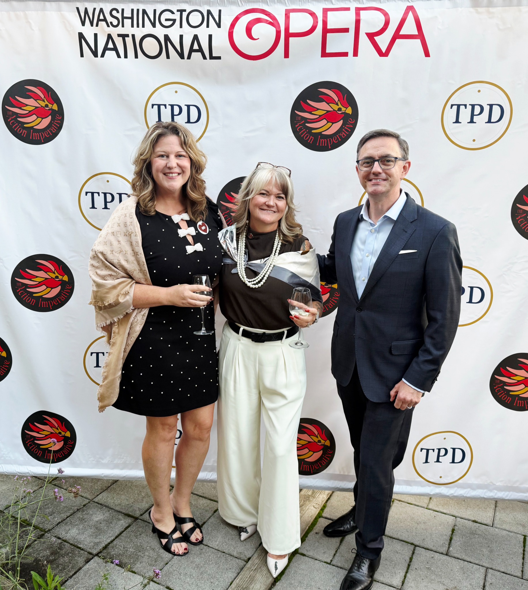 Kristi Straw with Nicki Bland and Tim O’Leary at a Pinnacle Powered fundraising event