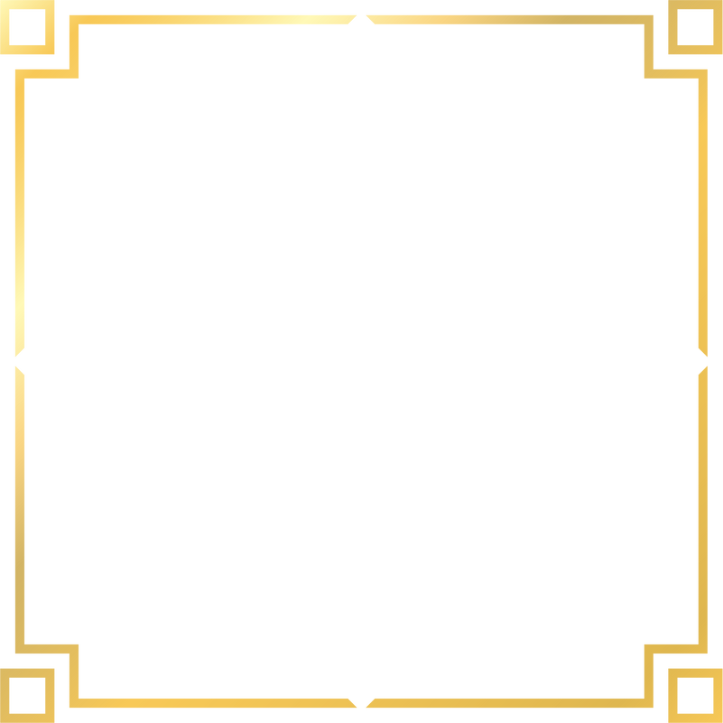 Gold shiny glowing frame